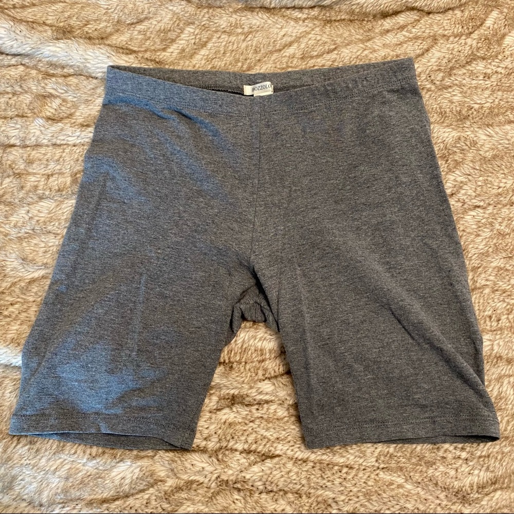 Fashion Nova Gray Biker Shorts